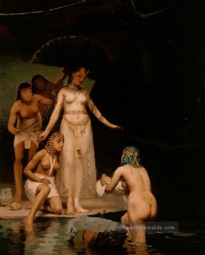 Die Entdeckung des Moses weibliche Nacktheit Paul Peel Ölgemälde